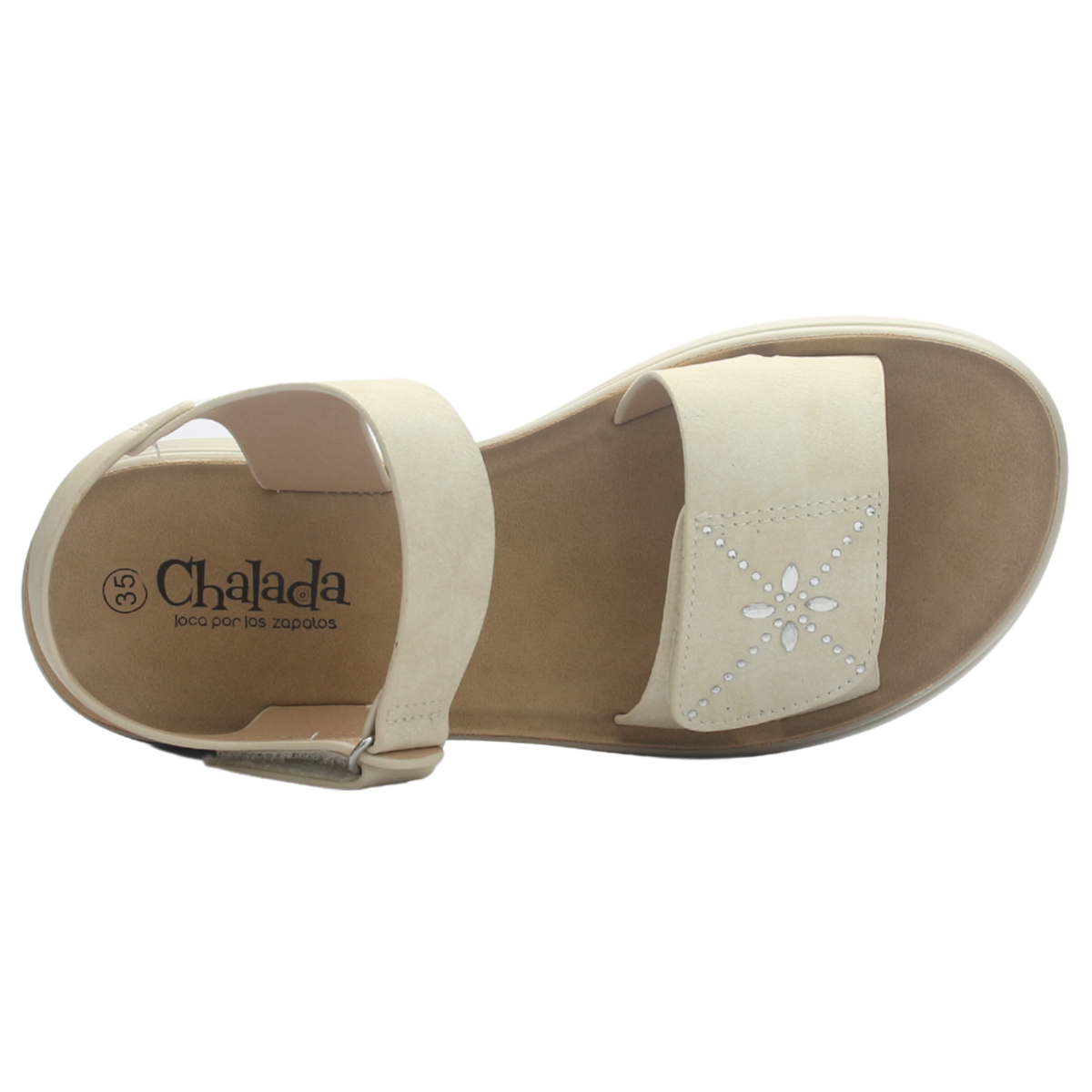 Sandalia de mujer Beige Casual Chalada Bless-1
