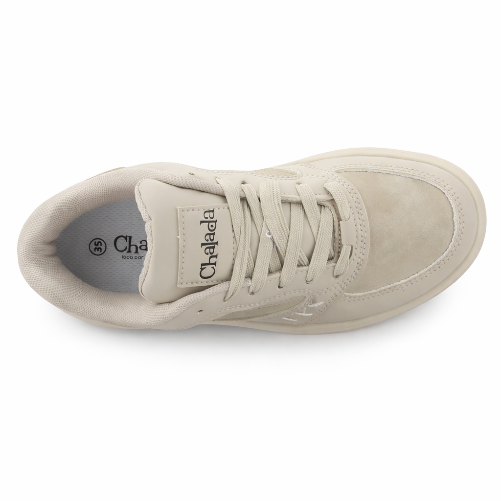 Zapatilla Beige Mujer Urbano Chalada Strada