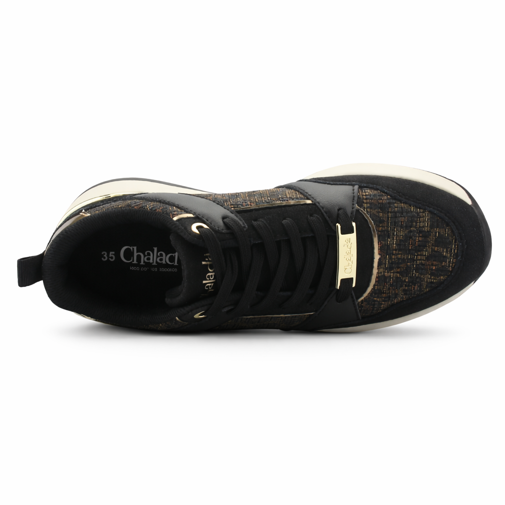 Zapatilla Negro Mujer Casual Chalada Joka