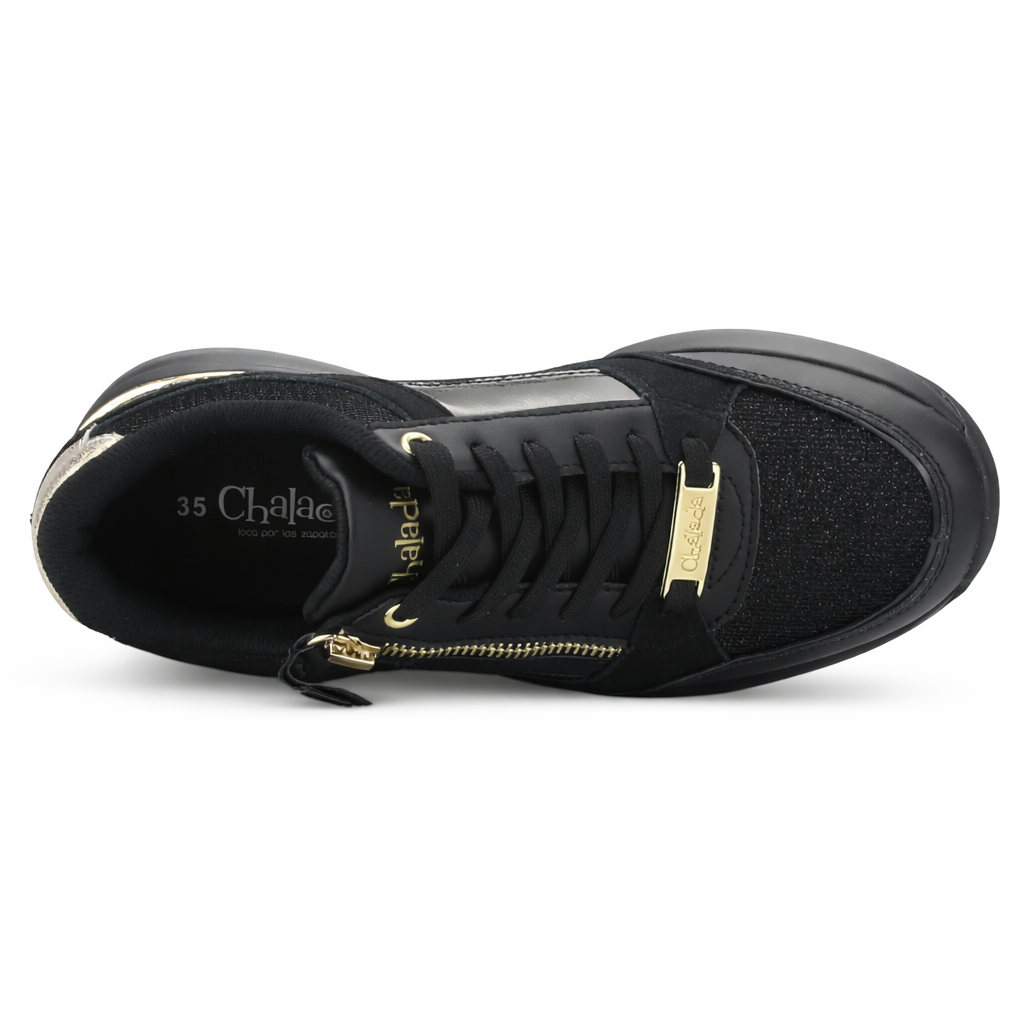 Zapatilla Negro Mujer Casual Chalada Joka