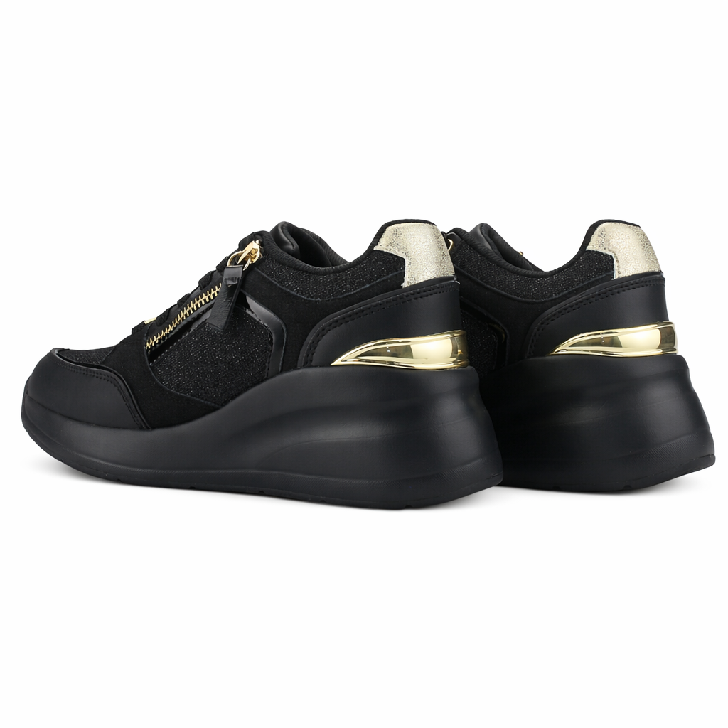 Zapatilla Negro Mujer Casual Chalada Joka