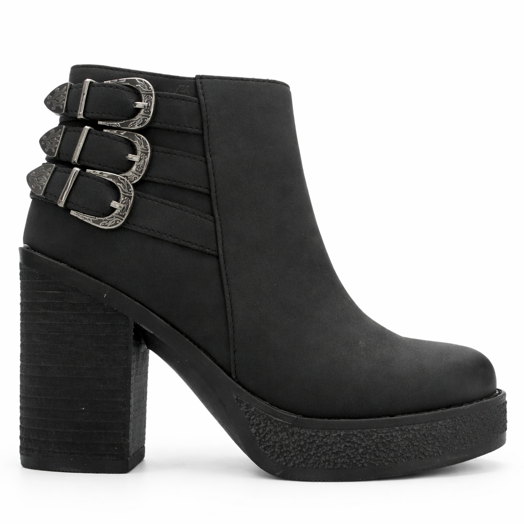 Botin Negro Mujer Casual Chalada Ella