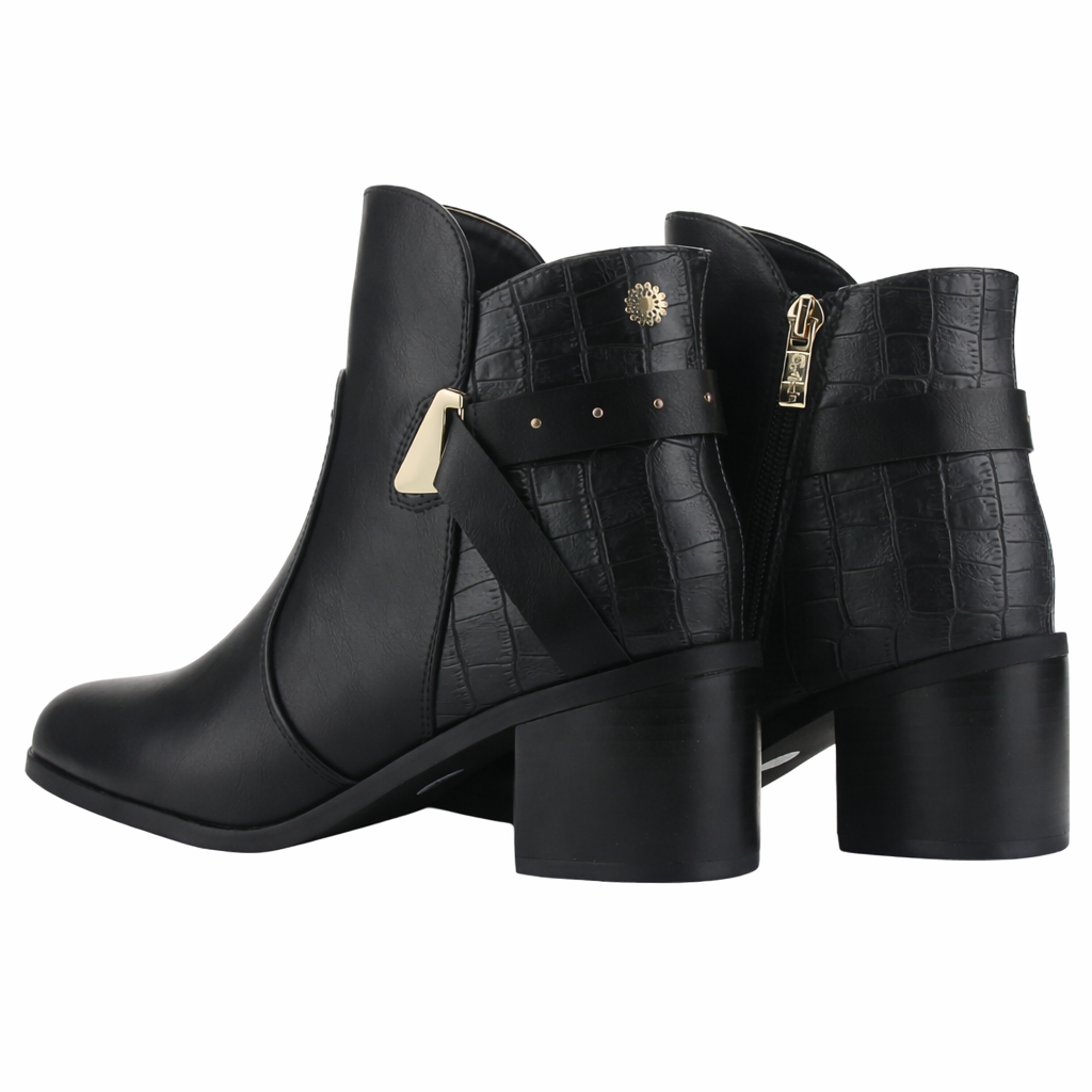 Botin Negro Mujer Casual Chalada Diva