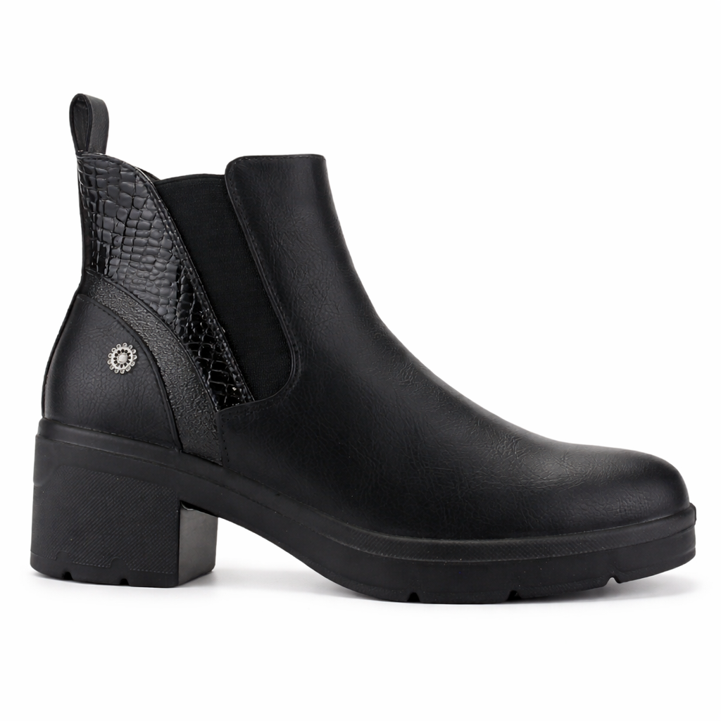 Botin Negro Mujer Casual Chalada Madena