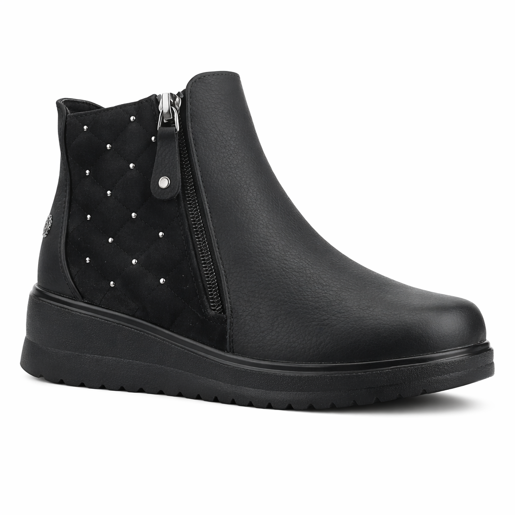 Botin Negro Mujer Casual Chalada Rayo