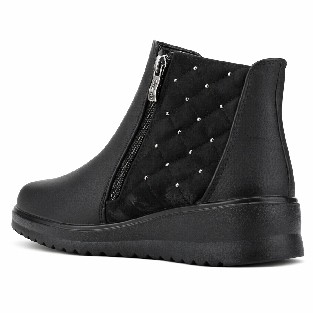 Botin Negro Mujer Casual Chalada Rayo