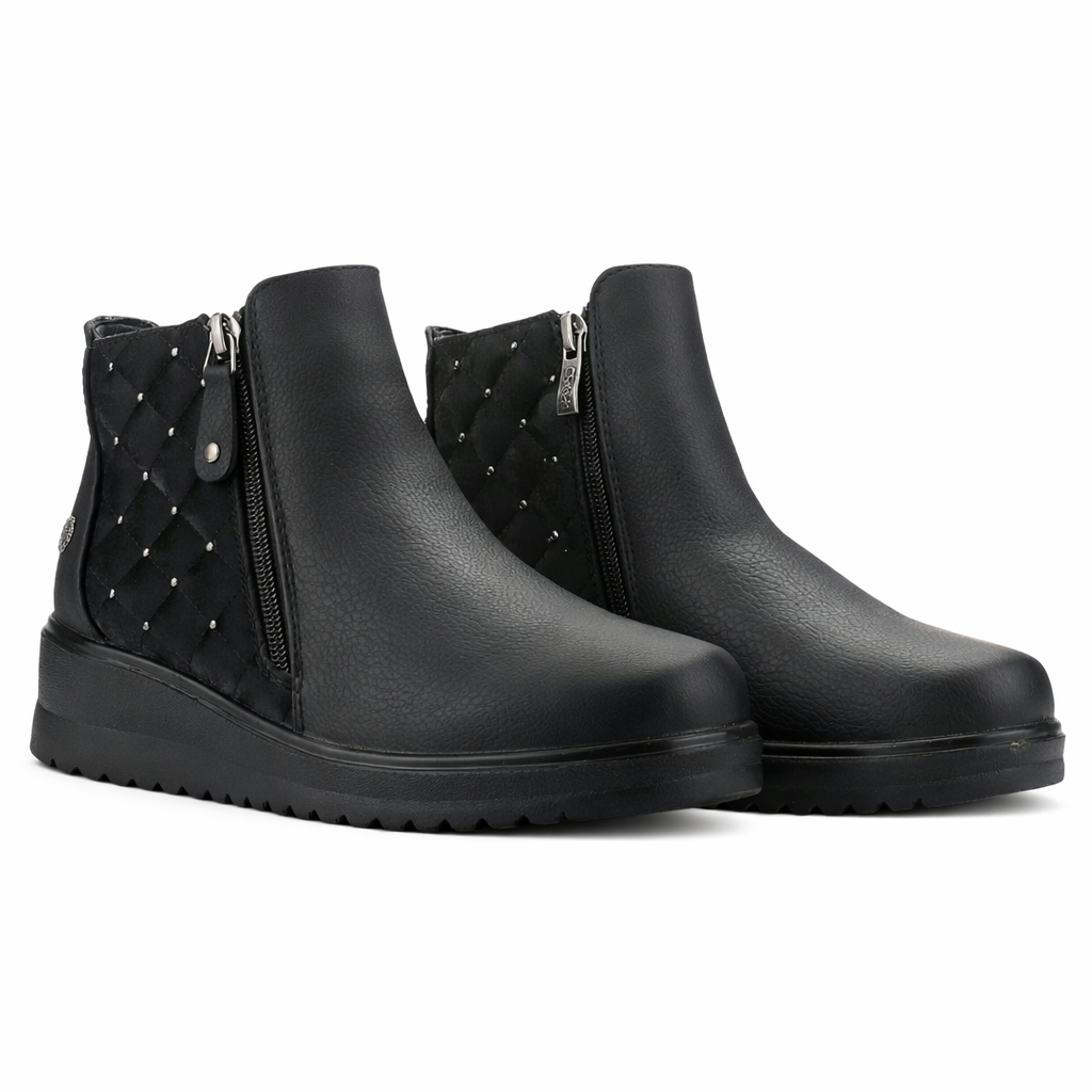 Botin Negro Mujer Casual Chalada Rayo