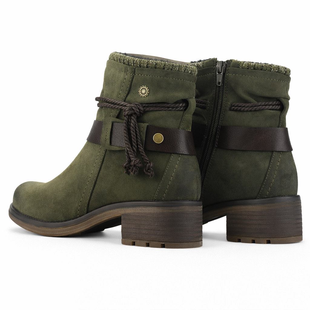 Botin Oliva Mujer Casual Chalada Torke