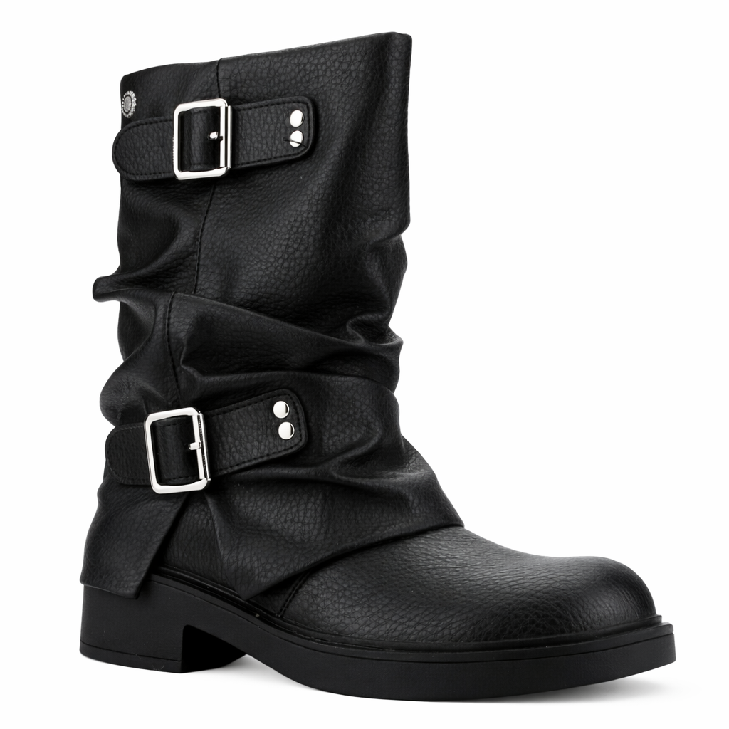 Botin Negro Mujer Casual Chalada Biker