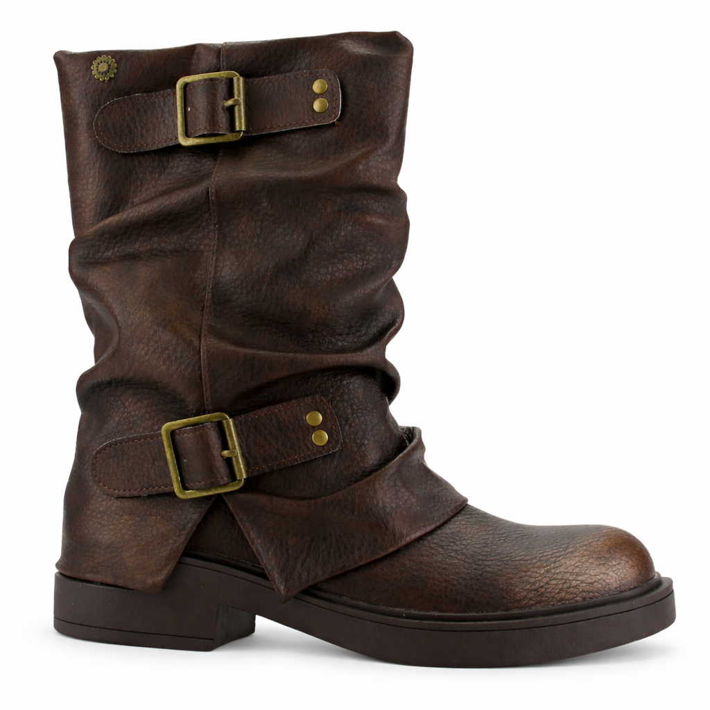 Botin Café Mujer Casual Chalada Biker