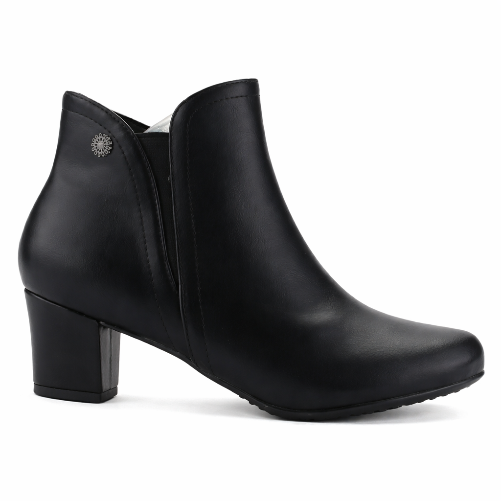 Botin Negro Mujer Casual Chalada Flexib