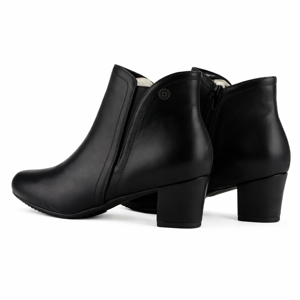 Botin Negro Mujer Casual Chalada Flexib