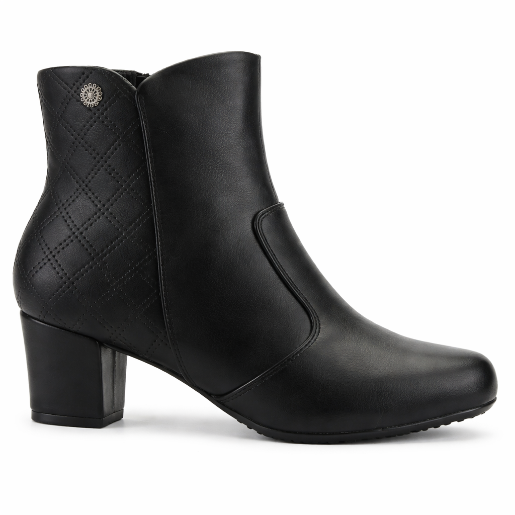 Botin Negro Mujer Casual Chalada Flexib