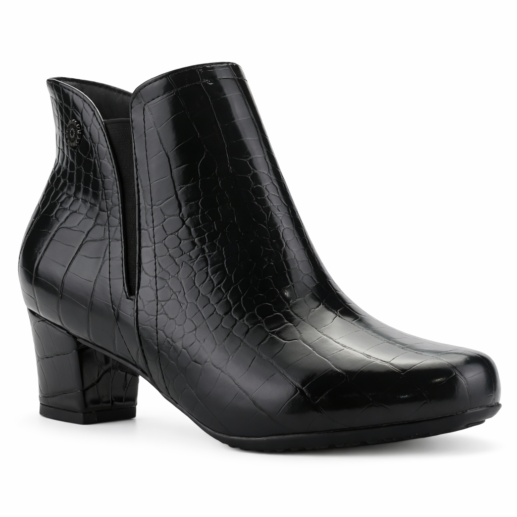 Botin Negro Mujer Casual Chalada Flexib
