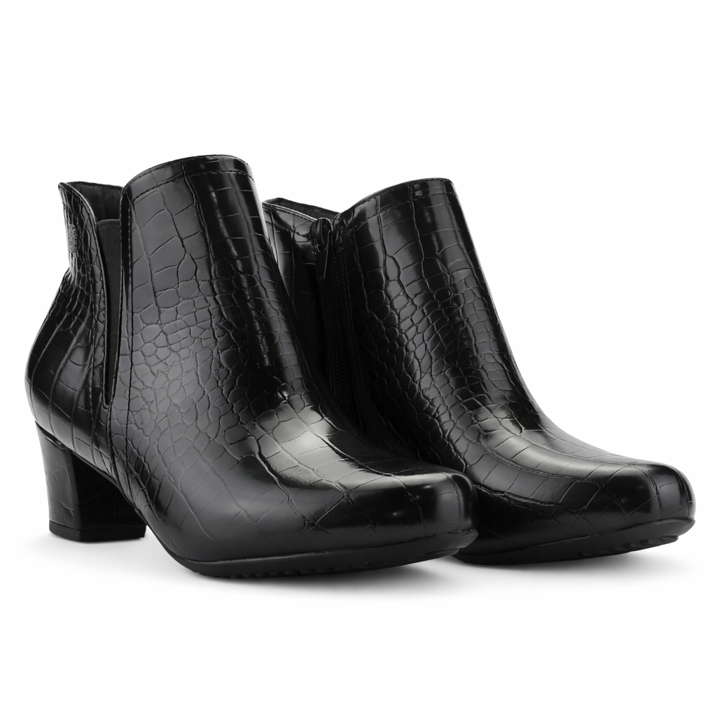 Botin Negro Mujer Casual Chalada Flexib