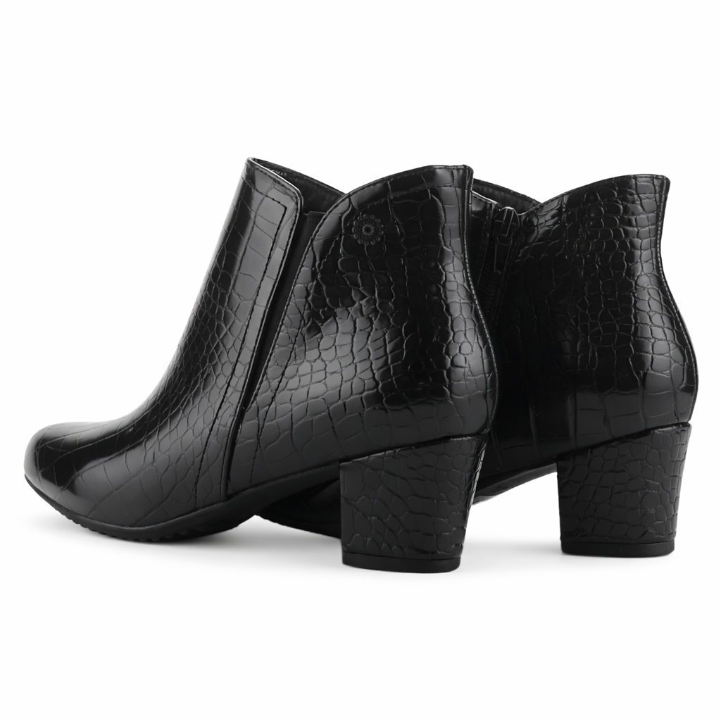 Botin Negro Mujer Casual Chalada Flexib