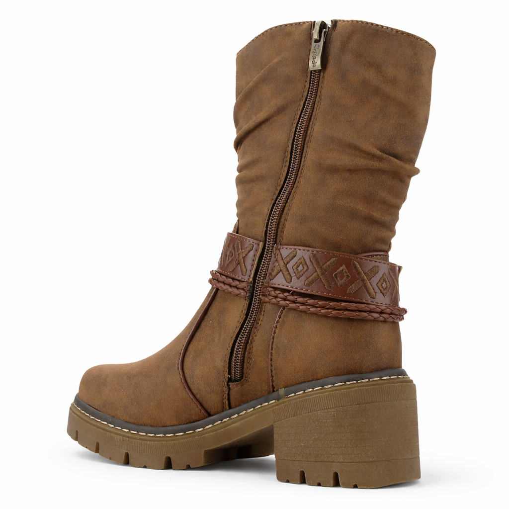 Botin Tostado Mujer Casual Chalada Terra
