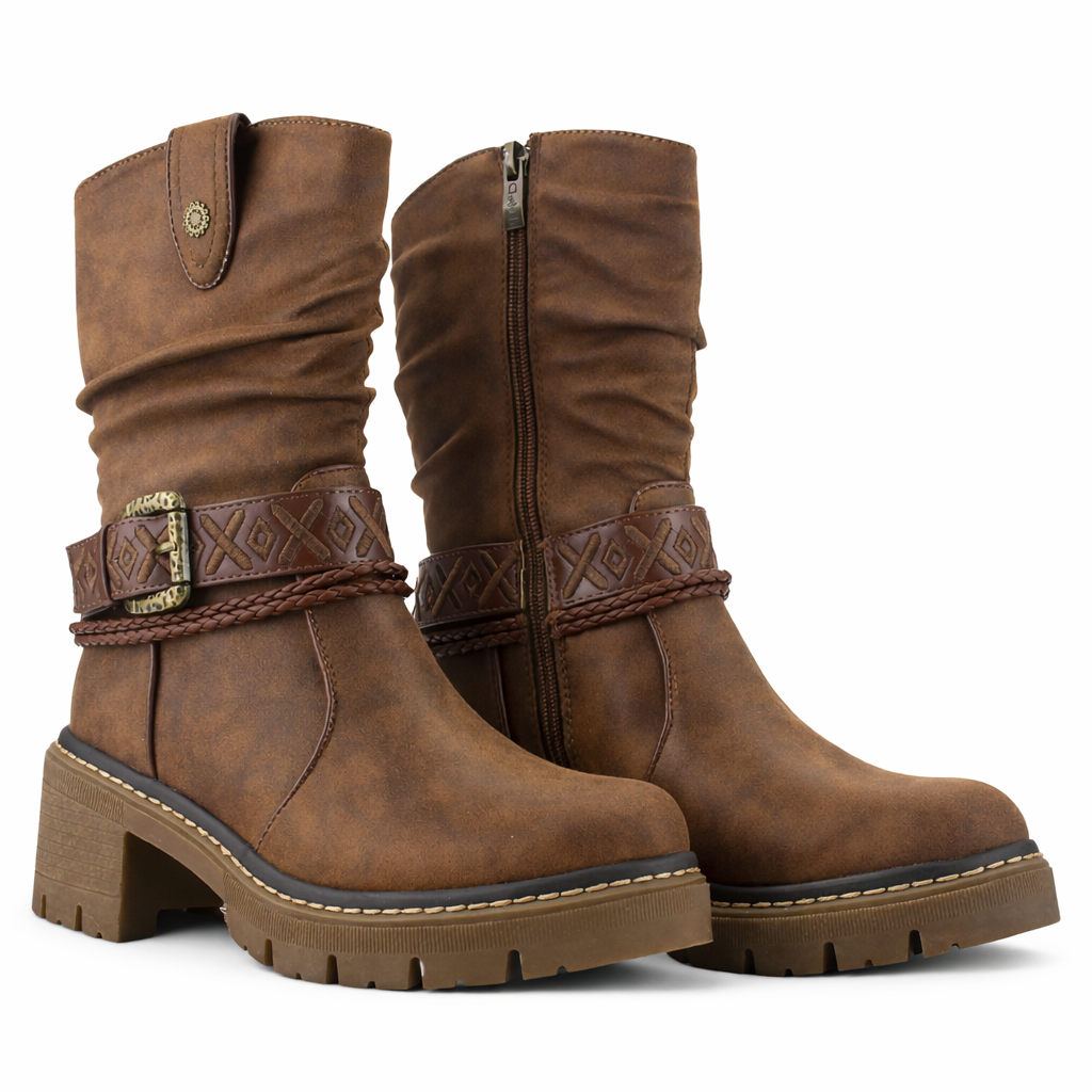 Botin Tostado Mujer Casual Chalada Terra