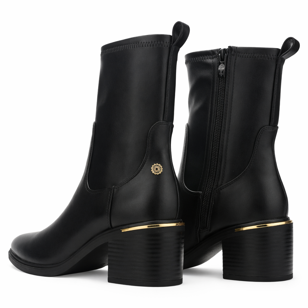 Botin Negro Mujer Casual Chalada Sonora