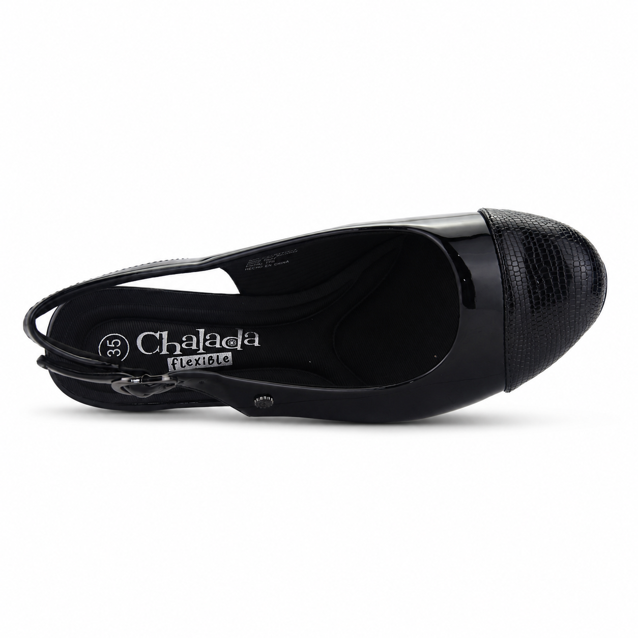 Zapato Negro Mujer Casual Chalada Flexi