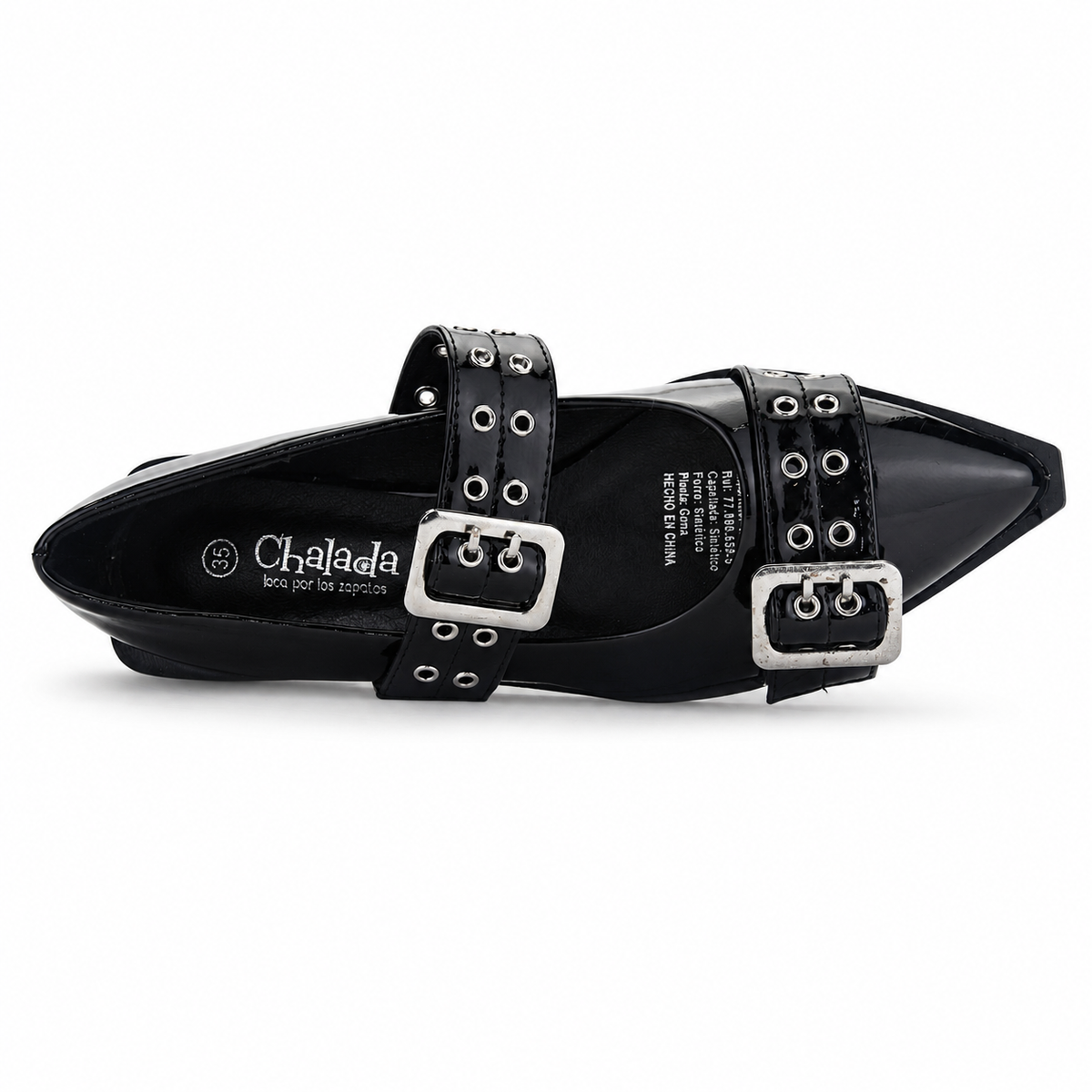 Ballerina Negro Mujer Casual Chalada Slik