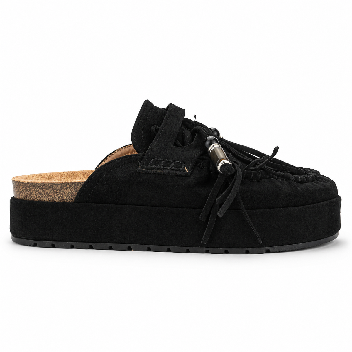 Sandalia Negro Mujer Casual Chalada Risco