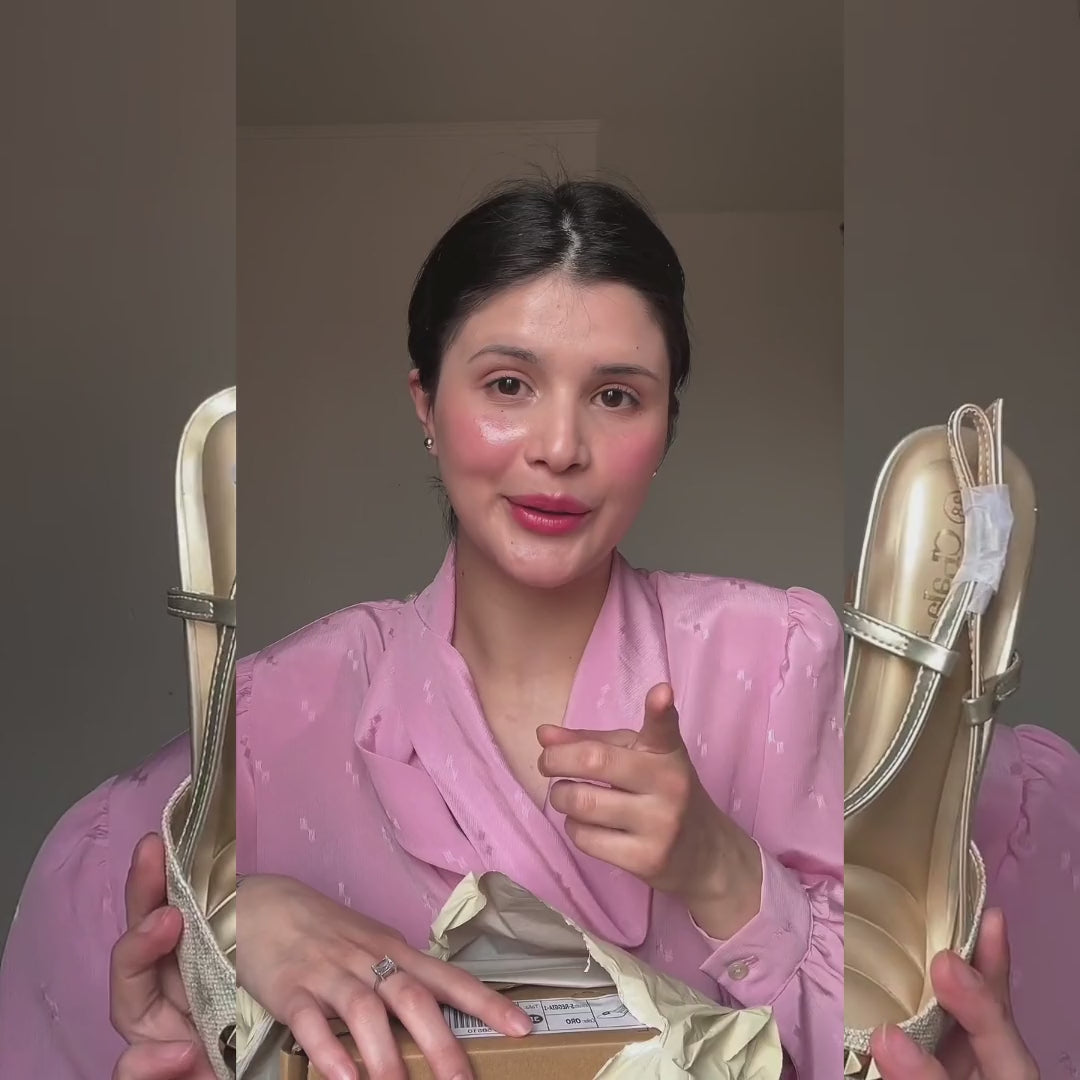 Zapato Chalada Mujer Reggia-1 Dorado Moda
