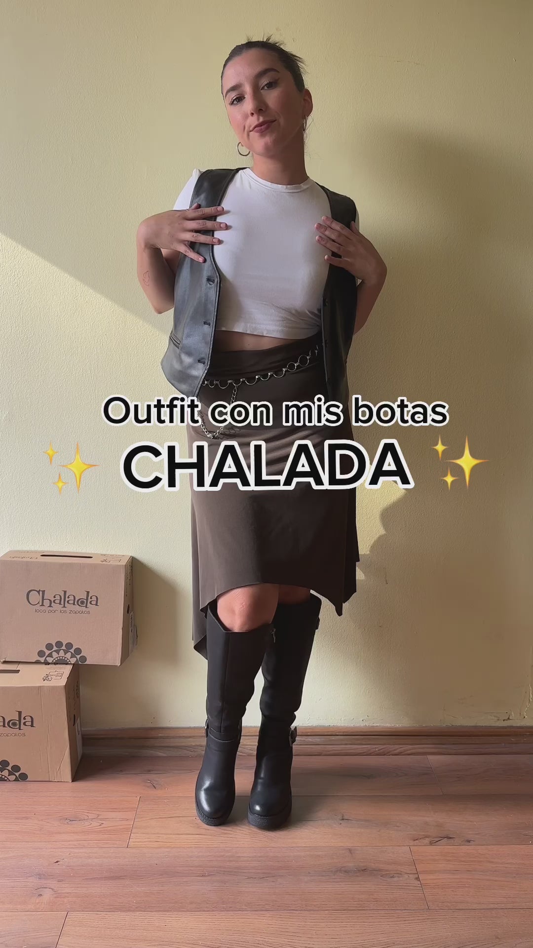 Bota Chalada Mujer Ella-11 Negro Casual