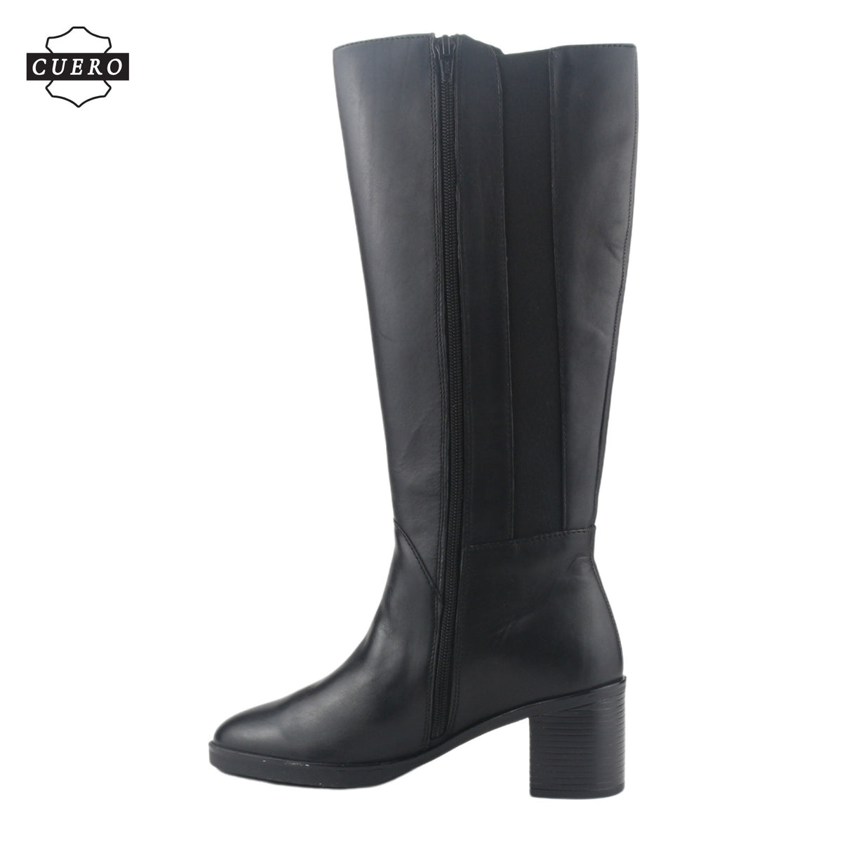 Bota de Cuero Chalada Mujer Puelo-3 Negro Casual