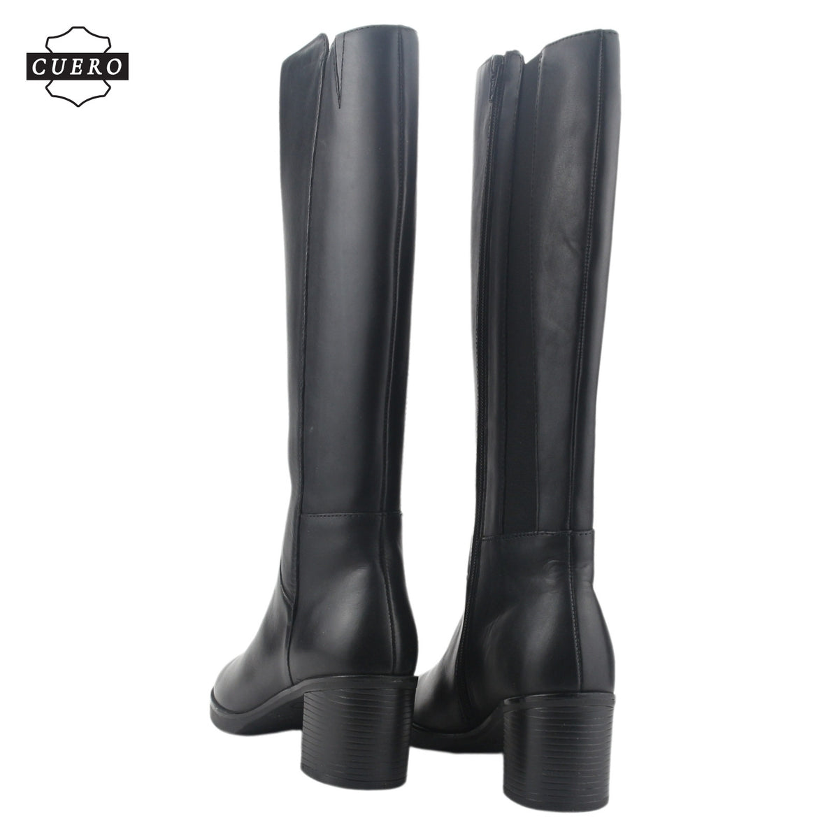 Bota de Cuero Chalada Mujer Puelo-3 Negro Casual