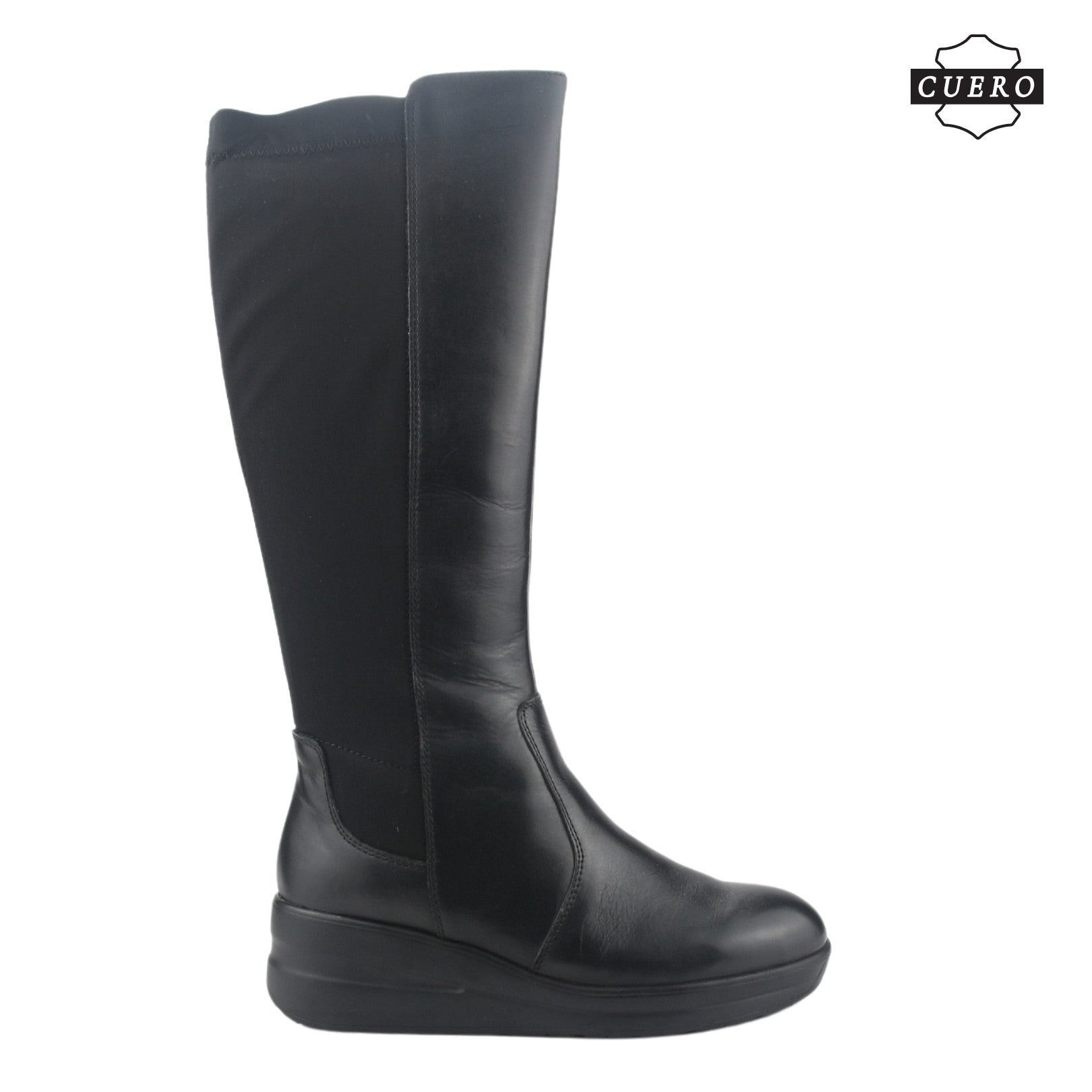 Bota de Cuero Chalada Mujer Rocky-1 Negro Casual