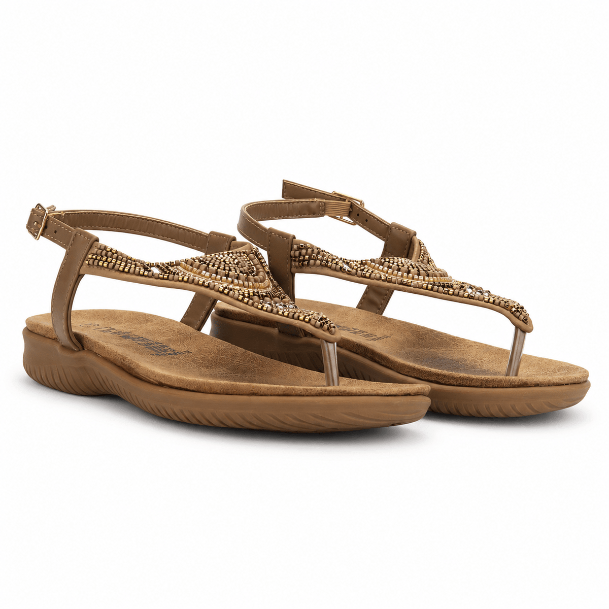 Sandalia Camel Mujer Casual Chalada Clara Chalada 