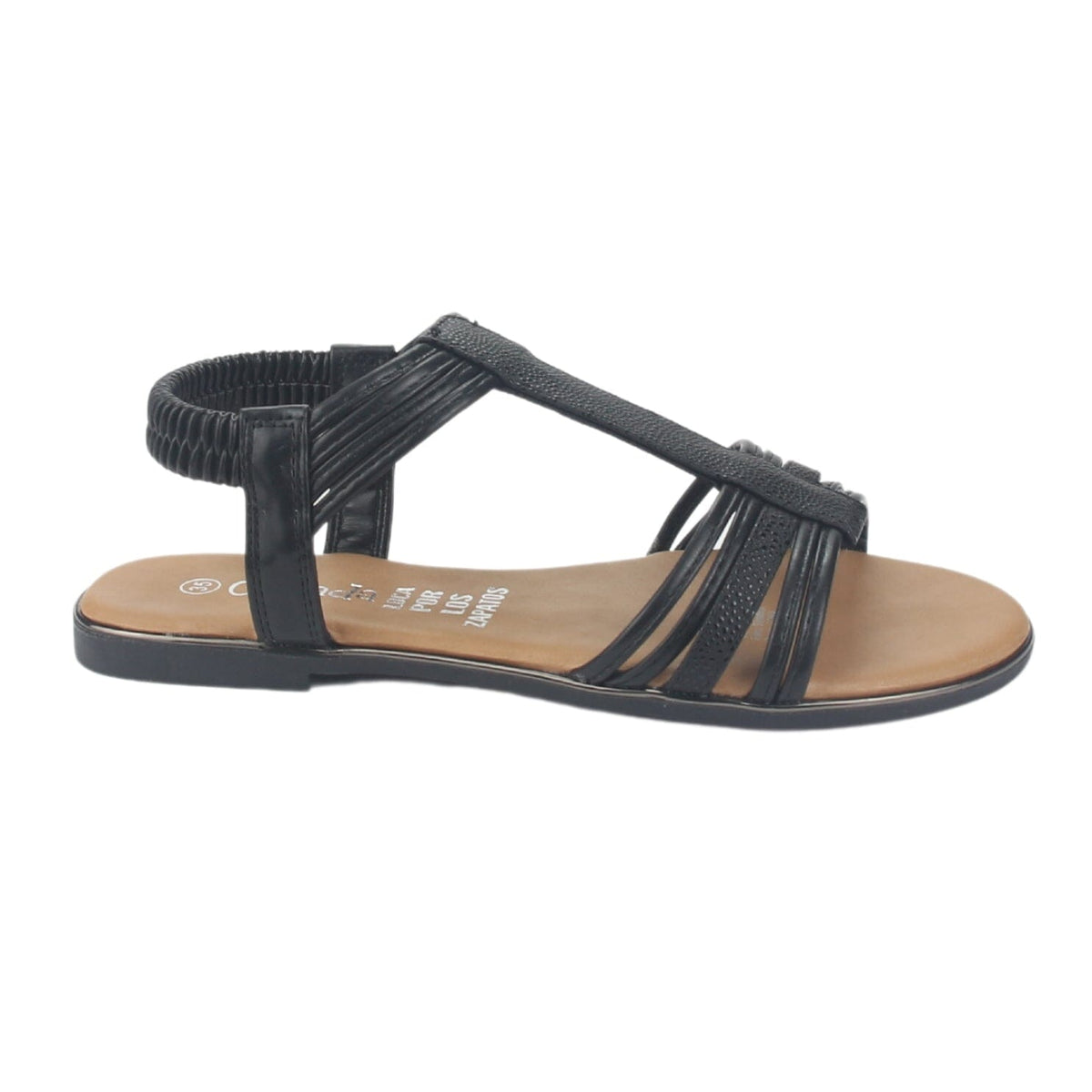 Sandalia Chalada Mujer Alki-1 Negro Plana Sandalias Chalada 