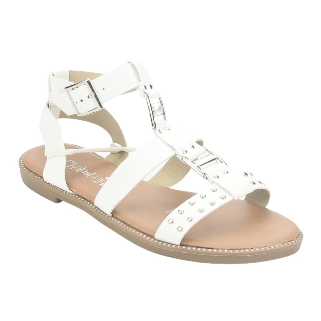 Sandalia Chalada Mujer Alki-2 Blanco Plana Sandalias Chalada 
