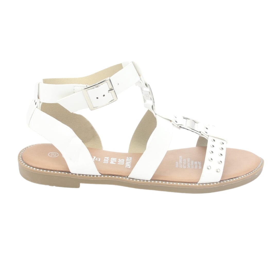 Sandalia Chalada Mujer Alki-2 Blanco Plana Sandalias Chalada 