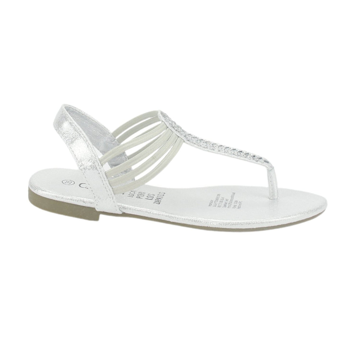 Sandalia Chalada Mujer Alki-5 Plateado Plana Sandalias Chalada 