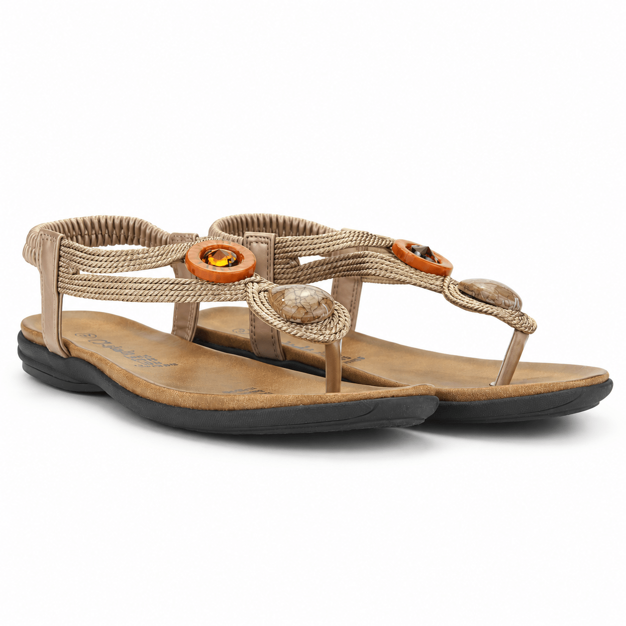 Sandalia Chalada Mujer Anatomic78 Dorado Casual Sandalias Chalada 