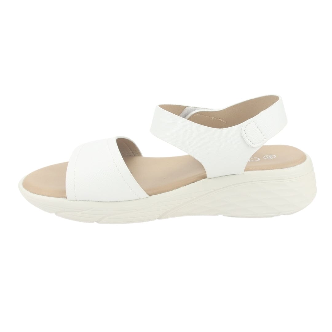 Sandalia Chalada Mujer Beni-11 Blanco Casual Sandalias Taco Chalada 