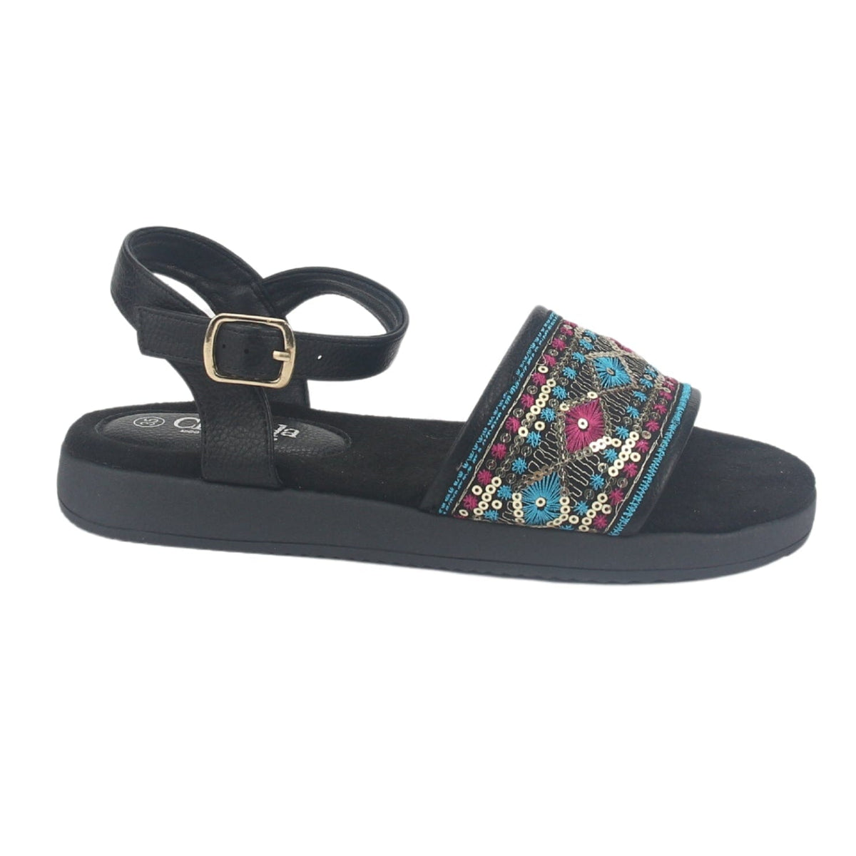Sandalia Chalada Mujer Bira-2 Negro Casual Sandalias Chalada 