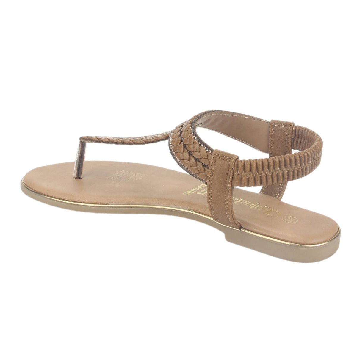 Sandalia Chalada Mujer Call-25 Camel Plana Sandalias Planas Chalada 