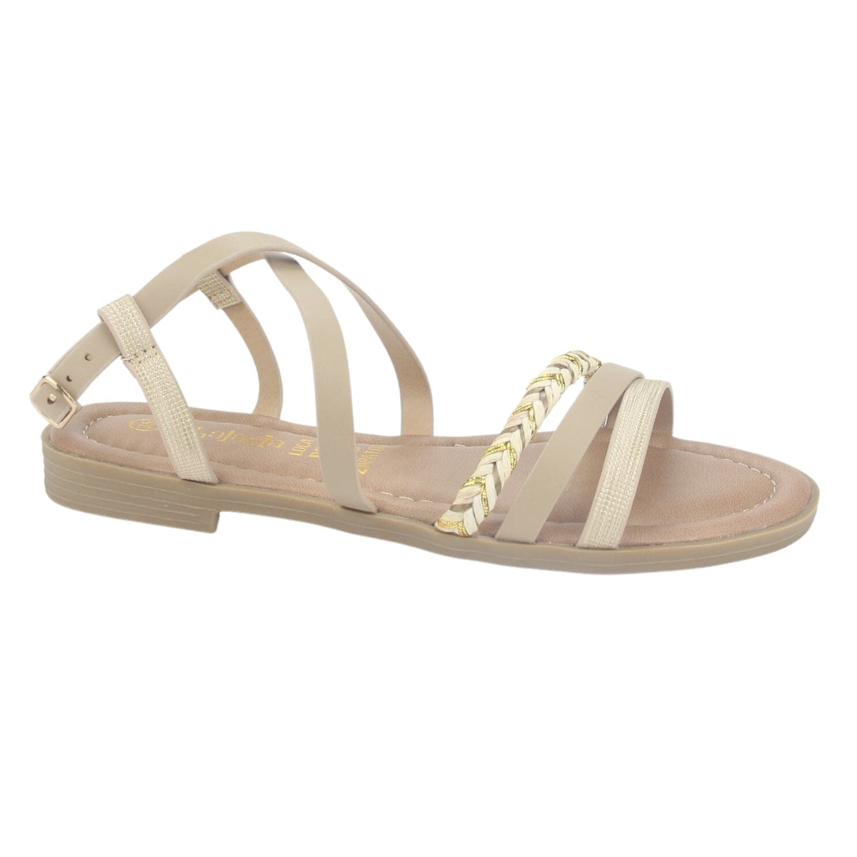 Sandalia Chalada Mujer Call-26 Beige Plana Sandalias Chalada 