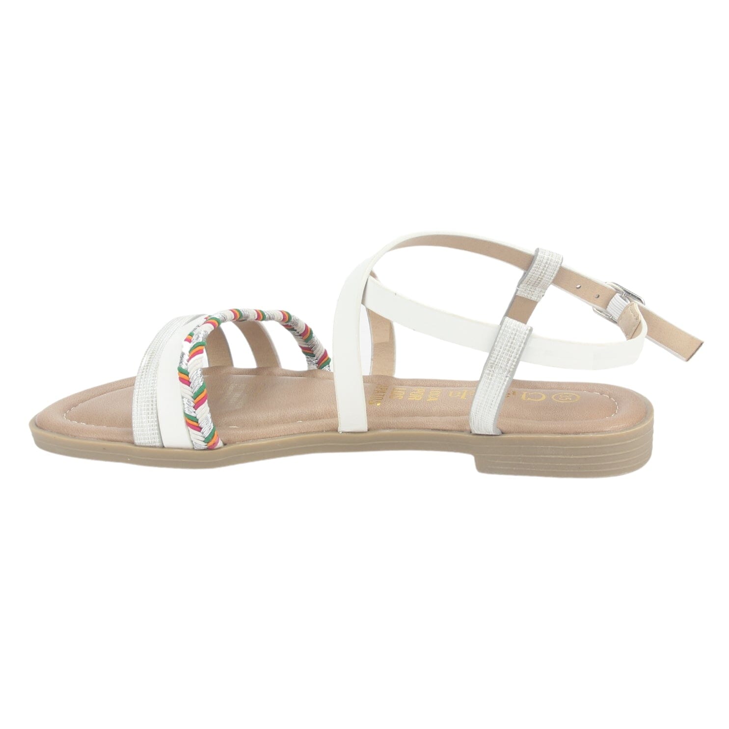 Sandalia Chalada Mujer Call-26 Blanco Plana Sandalias Chalada 