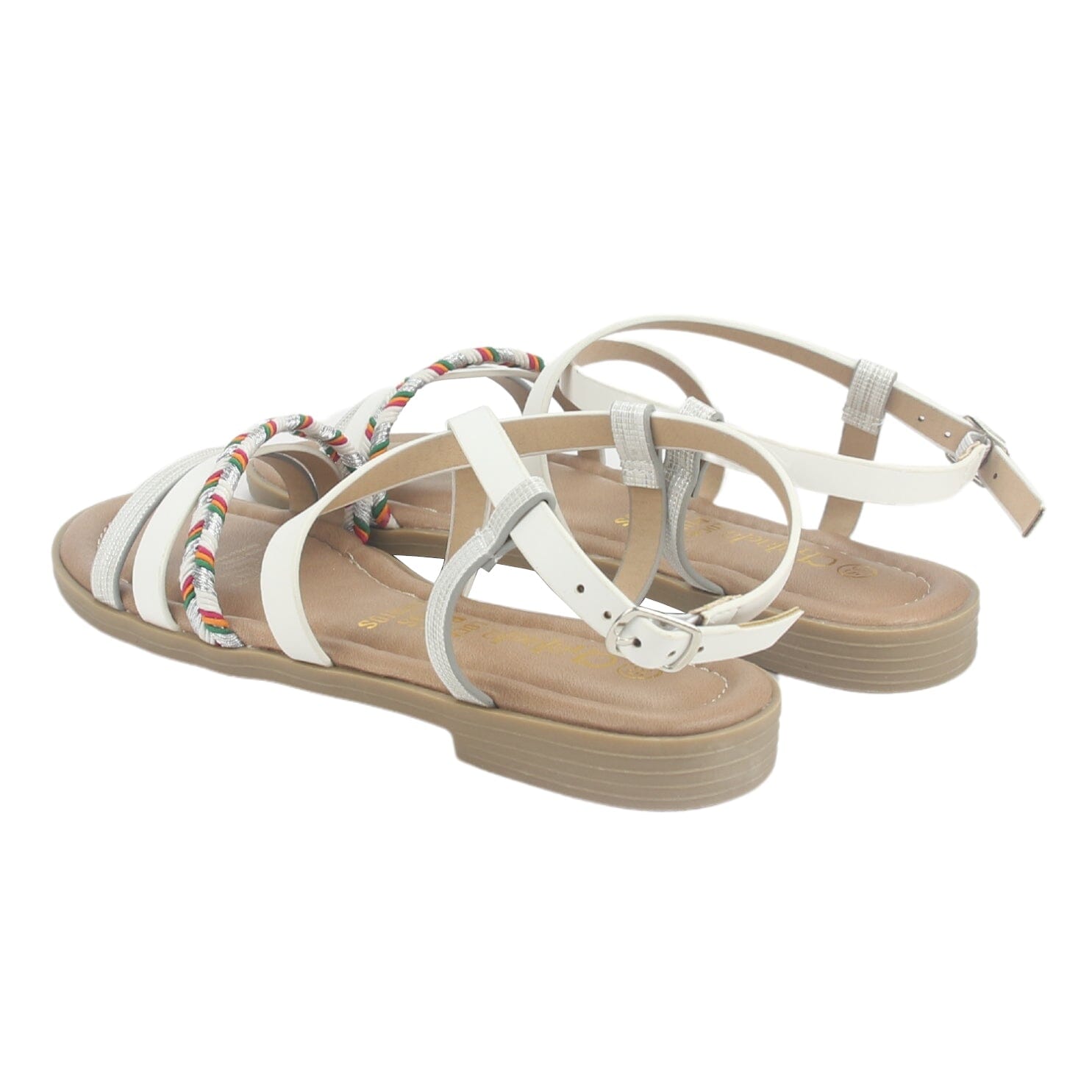 Sandalia Chalada Mujer Call-26 Blanco Plana Sandalias Planas Chalada 