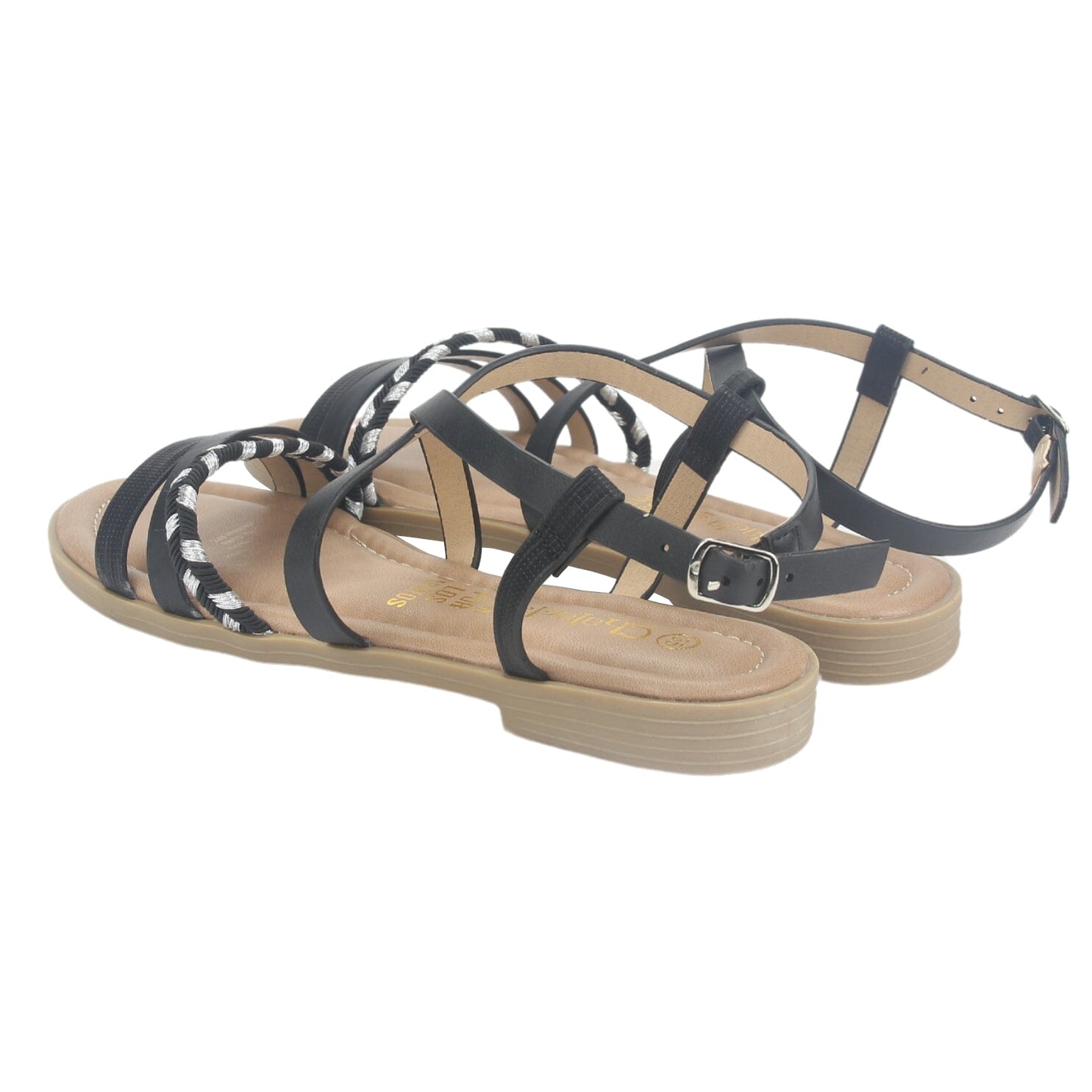 Sandalia Chalada Mujer Call-26 Negro Plana Sandalias Chalada 