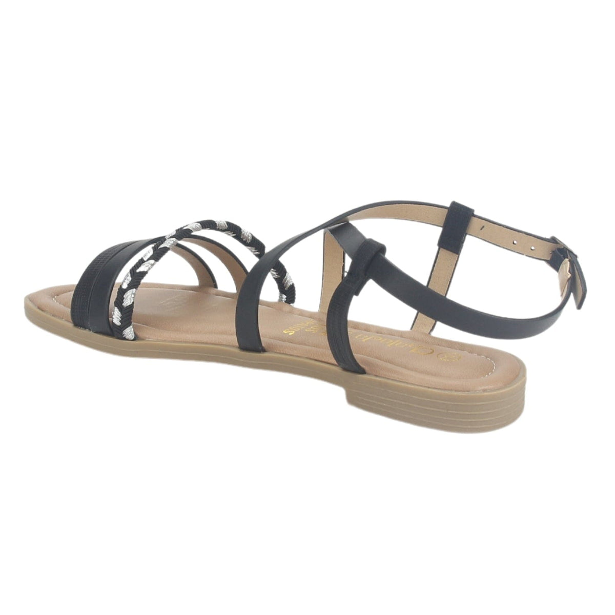 Sandalia Chalada Mujer Call-26 Negro Plana Sandalias Chalada 