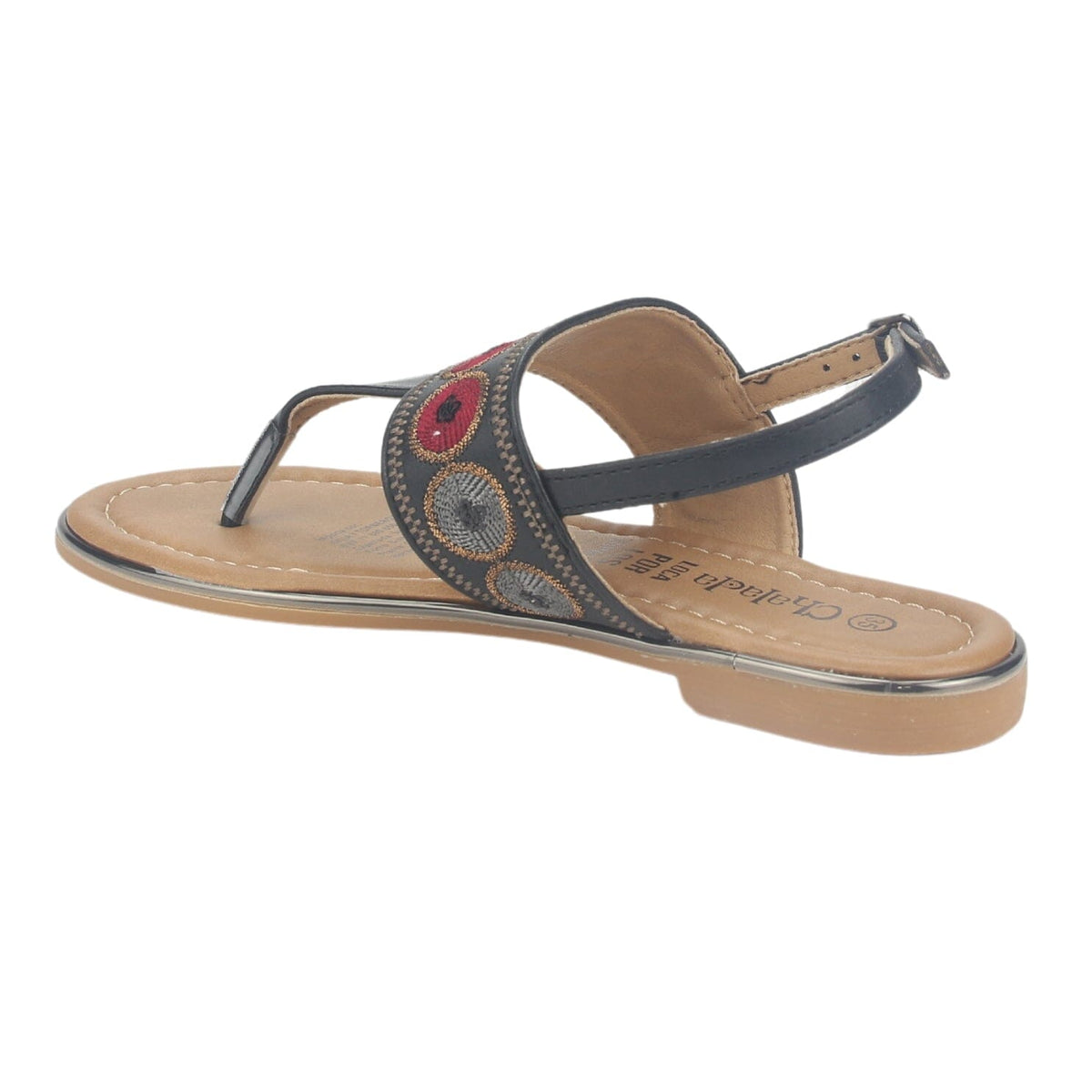 Sandalia Chalada Mujer Call-27 Negro Plana Sandalias Chalada 