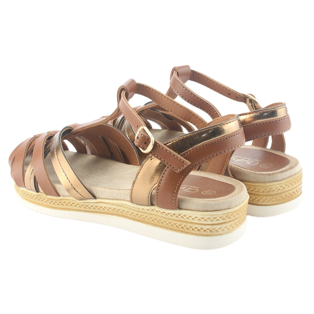 Sandalia Chalada Mujer Cince-10 Café Casual Sandalias Planas Chalada 
