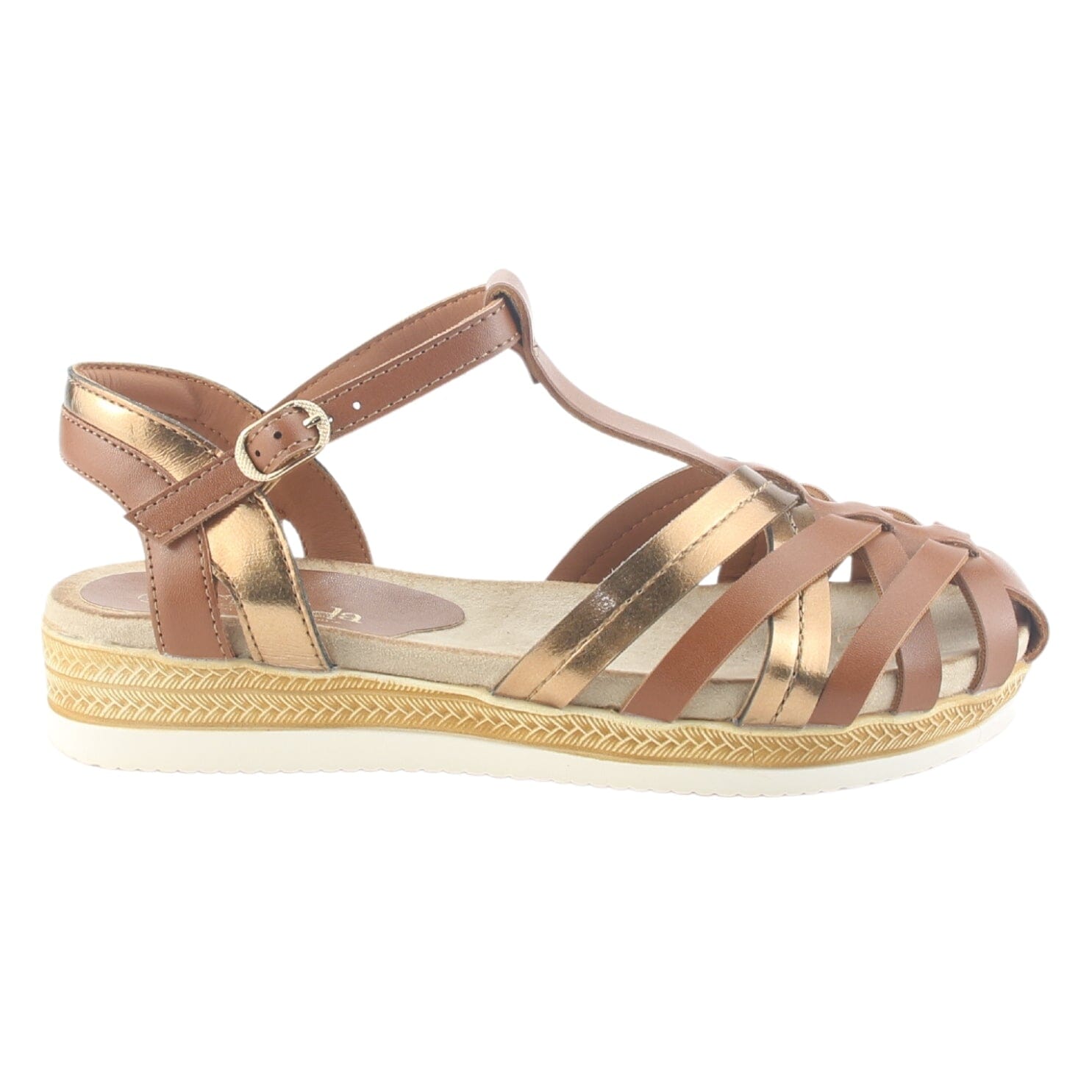 Sandalia Chalada Mujer Cince-10 Café Casual Sandalias Planas Chalada 