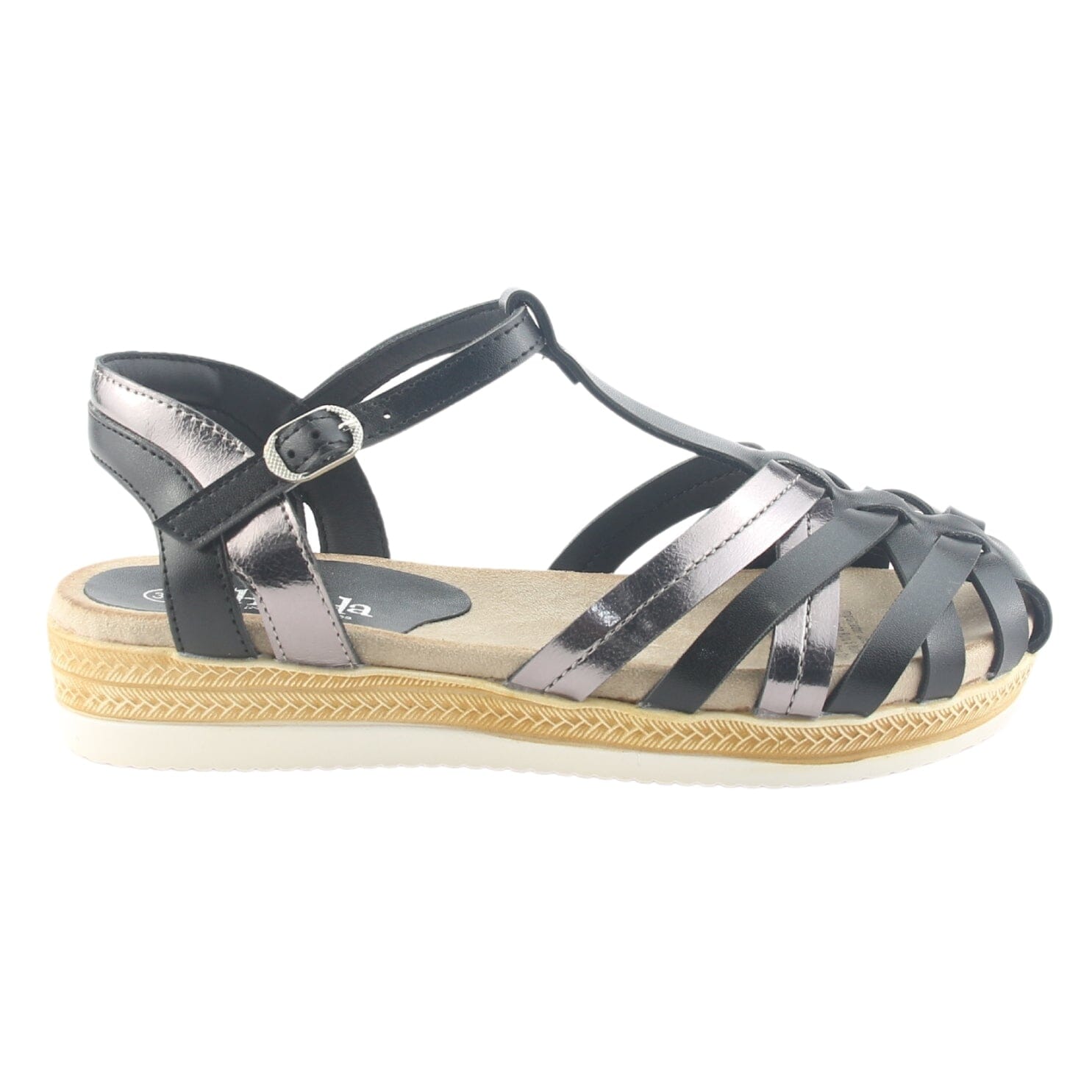 Sandalia Chalada Mujer Cince-10 Negro Casual Sandalias Planas Chalada 