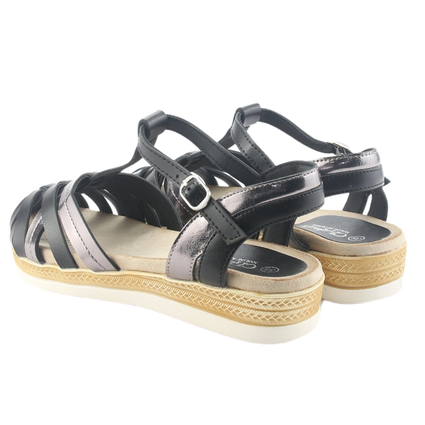 Sandalia Chalada Mujer Cince-10 Negro Casual Sandalias Planas Chalada 